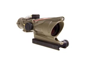 Trijicon ACOG  4x32 Dual Illuminated Red Chevron .223 Ballistic Reticle Flat Dark Earth Cerakote TA31-D-100310