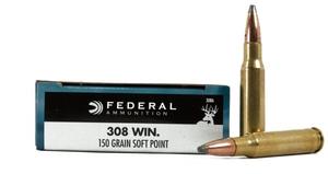 Federal Premium Power-Shok 308 Win. Soft Point 150GR 20Rds