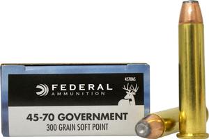 Federal Premium Power-Shok 45-70 Gov. Soft Point 300GR 20Rds