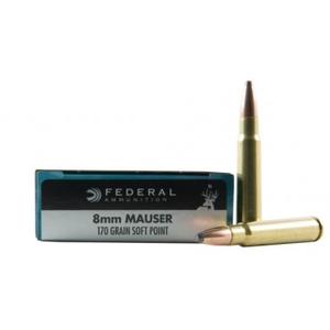 Federal Premium Power-Shok 8MM Mauser Soft Point 170GR 20Rds