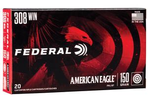 AMERICAN EAGLE .308WIN 150GR. FMJBT 20RD BOX