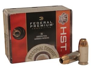 FEDERAL HST PREMIUM PERSONAL DEFENSE AMMUNITION 45ACP 230GR. JHP 20 ROUND BOX