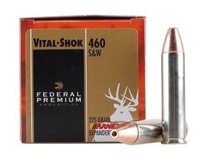 Federal Premium Vital-Shok Ammunition 460 S&W Magnum 275GR. Barnes XPB HP Lead-Free 20 ROUND BOX
