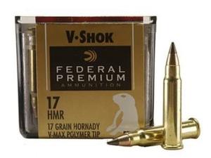 Federal Premium V-Shok 17 HMR 17GR V-MAX 50Rds