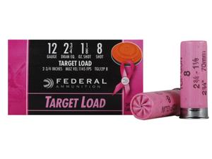 Federal Top Gun Pink 12Ga 2-3/4 1-1/8oz 8 Shot 25Rds