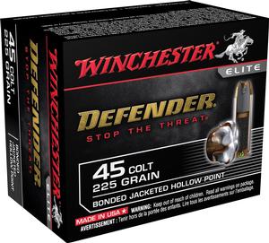 Winchester PDX1 Defender 45 Colt  225GR JHP 20 Rds