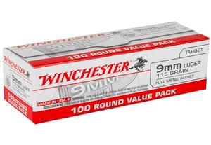 USA 9MM 115GR. FMJ 100RD BOX