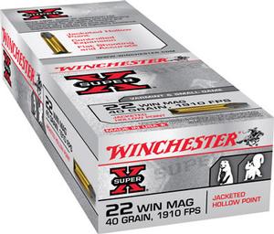 Winchester Super X 22 WMR 40GR JHP 50Rds