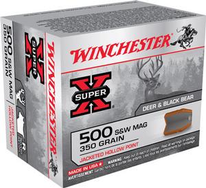 Winchester Super X 500 S&W 350GR JHP 20Rds