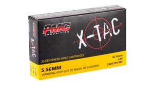 X-TAC 5.56X45 62GR. LAP 20RD BOX