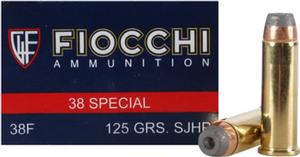 Fiocchi 38 Special 125GR SJHP 50 Rds