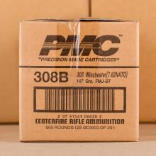 PMC .308WIN 147GR. FMJBT 500RD CASE