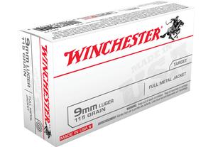 USA 9MM 115GR. FMJ 50RD BOX