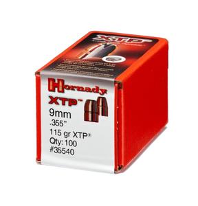 Hornady 9mm .355 115 gr HP XTP Bullets 100ct