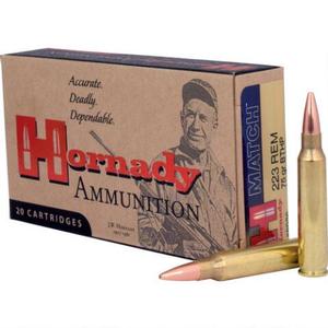 Hornady Match 223 Rem. 75gr BTHP 20Rds