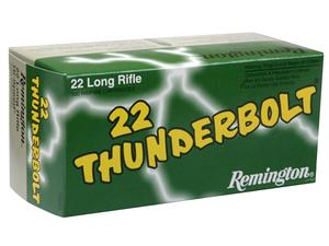 REMINGTON THUNDERBOLT .22LR 40 GRAIN AMMUNITION 50 RDS