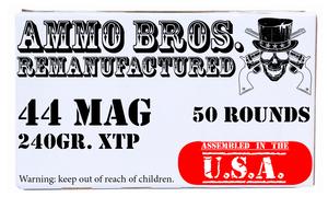 Ammo Bros Reloads 44 MAG 240GR XTP 50rds