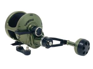 BOSS VALIANT 2-SPEED REEL ODG/MATTE BLK BV2-800