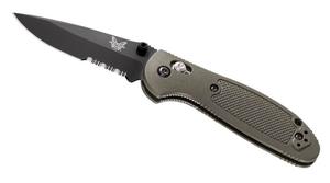 556 MINI GRIPTILLIAN MANUAL FOLDING KNIFE 2.91IN S30V SERRATED BLACK - ODG HANDL