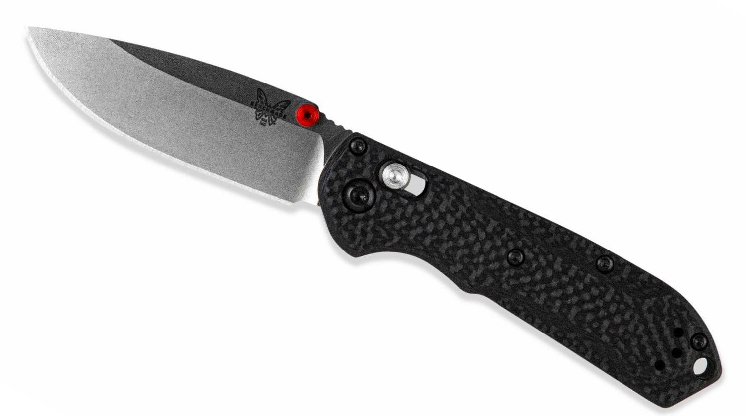 Benchmade Mini Freek Folding Knife 3 S90V Satin Plain Blade