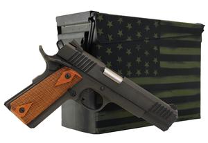 1911-A1 45ACP 5IN 8RD W/ US FLAG AMMO CAN - GREEN