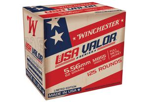 USA VALOR M855 5.56X45 62GR. FMJ GREEN TIP - 125RD BOX