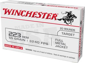 USA .223REM 55GR. FMJ 20RD BOX