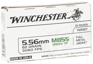 USA M855 5.56X45 62GR. FMJ 20RD BOX