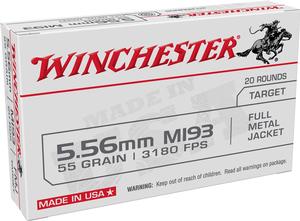 M193 5.56 55GR FMJ 20RD BOX