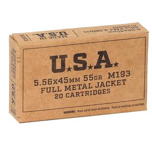 SERVICE GRADE 5.56X45 55GR. FMJ 20RD BOX