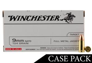 USA 9MM 124GR NATO FMJ 500RD CASE