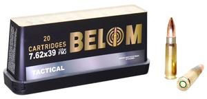 BELOM TACTICAL 7.62X39MM 123GR FMJ BRASS CASE 20RDS