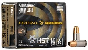 HST 9MM 147GR. JHP 20RD BOX