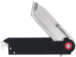 BIG BENJI 3.50` FOLDING PLAIN STAINLESS STEEL BLADE 4.25` BLACK