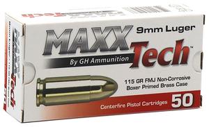 RANGE 9MM 115GR. FMJ 1000RD CASE