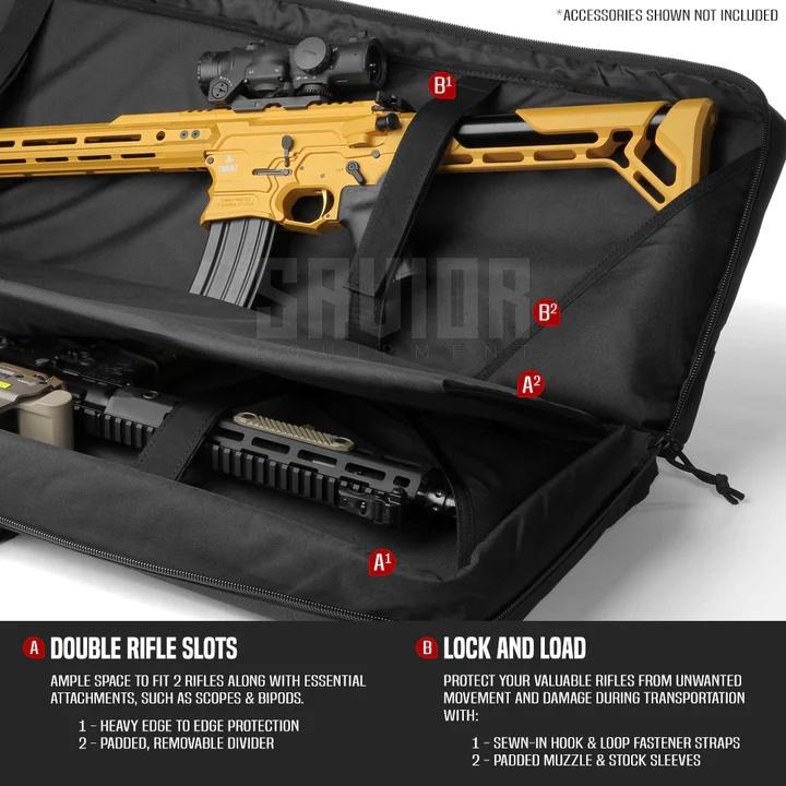 Protective Black Rifle Double Case